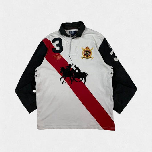 Vintage Polo Ralph Lauren Mercer club rugby polo shirt (L)