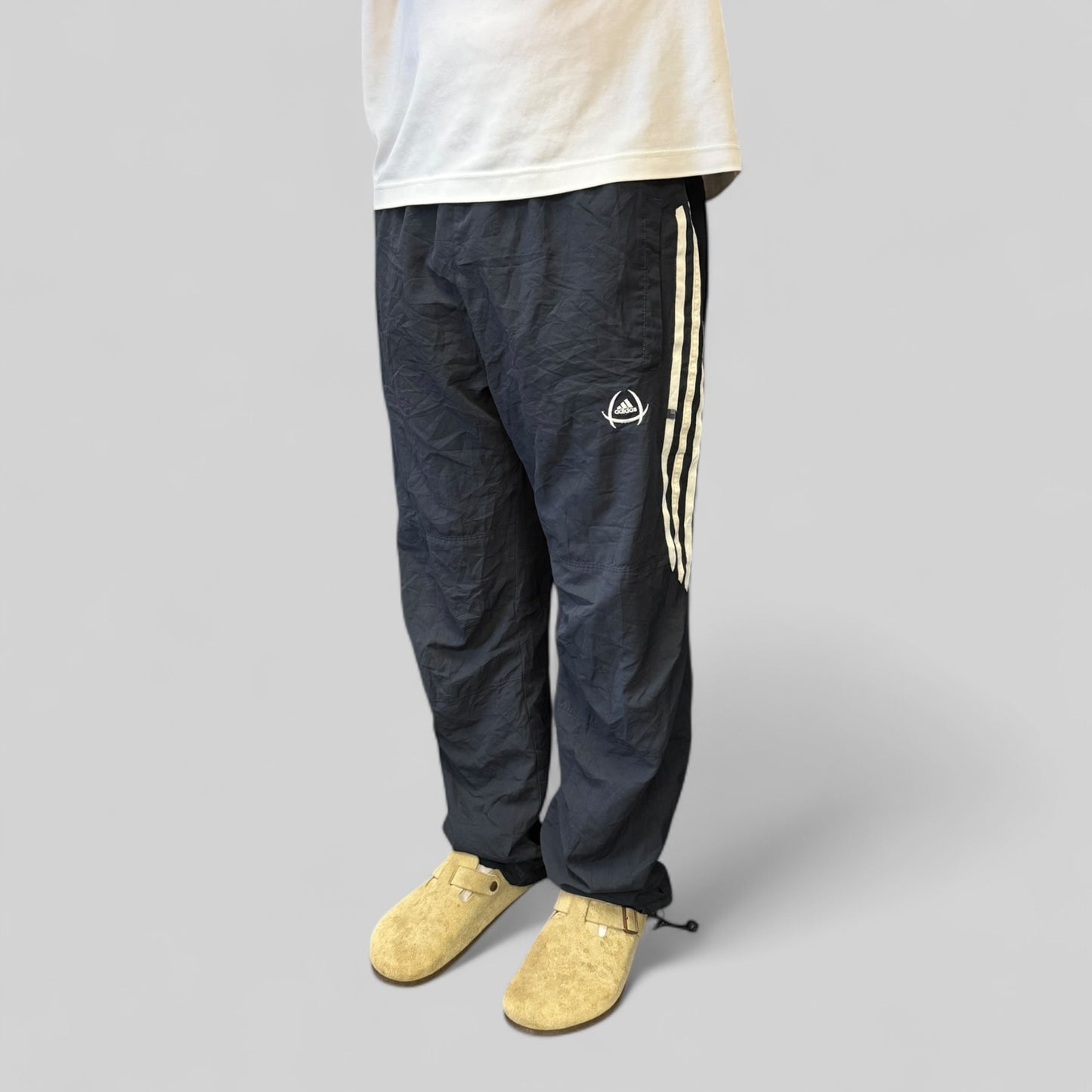Vintage Adidas football climacool baggy track pants (M)