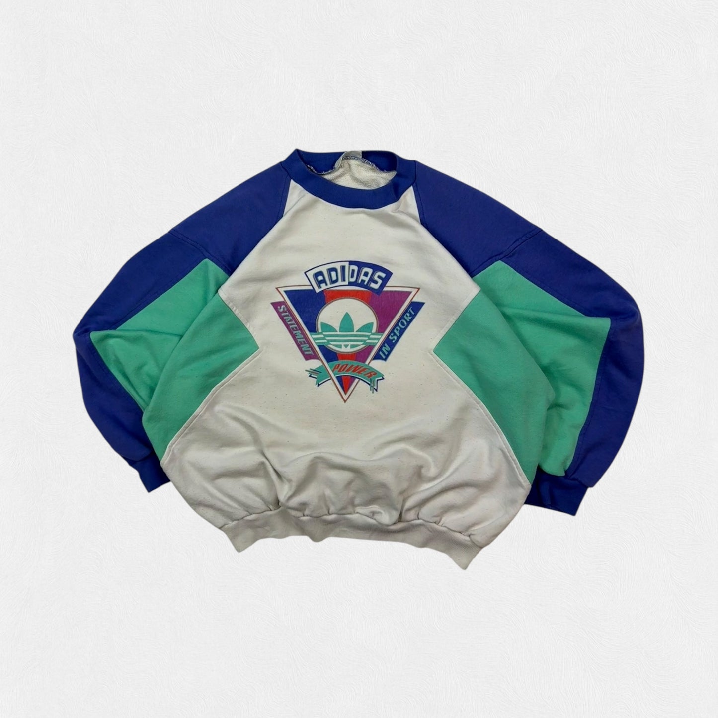 Vintage 90s Adidas originals colour block sweatshirt (M)