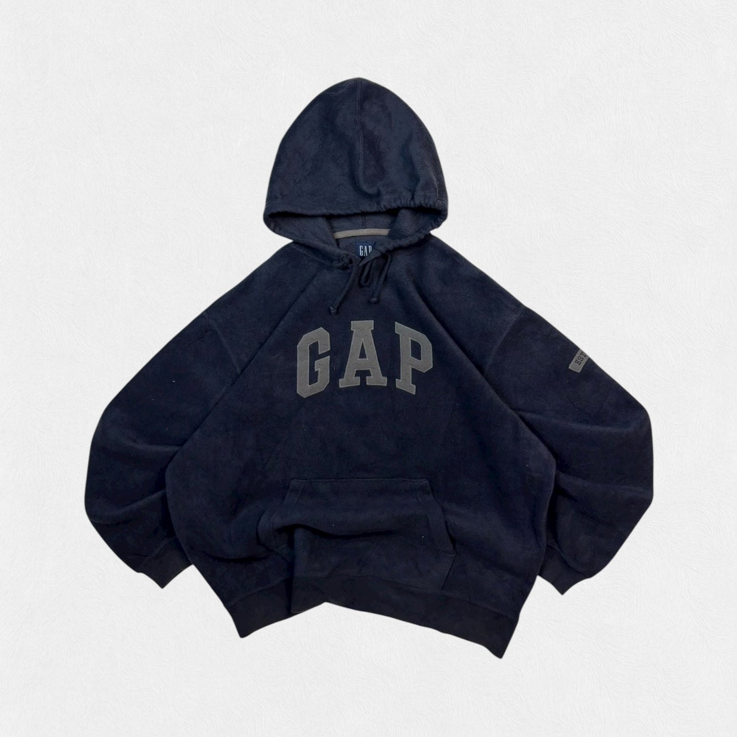 Vintage 90s GAP spell out fleece hoodie (XL)