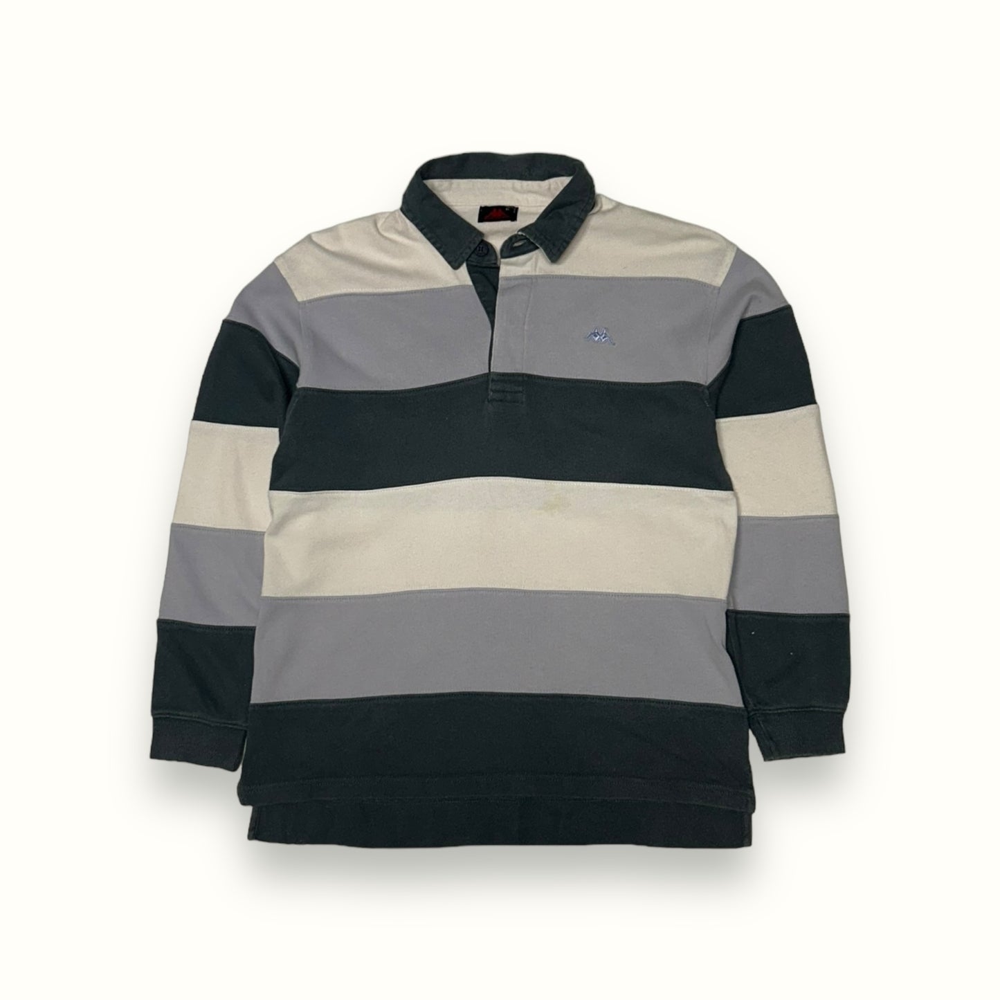 Vintage Kappa striped rugby polo (S)