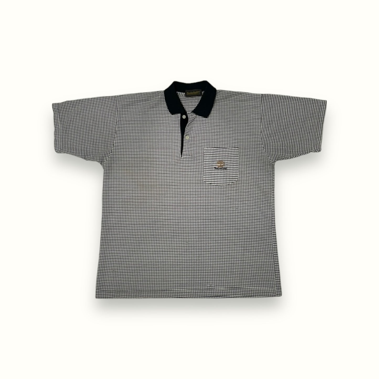 Vintage 90s Timberland check polo shirt (L)