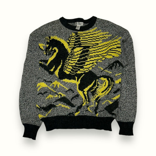 Abstract knit sweater (M)