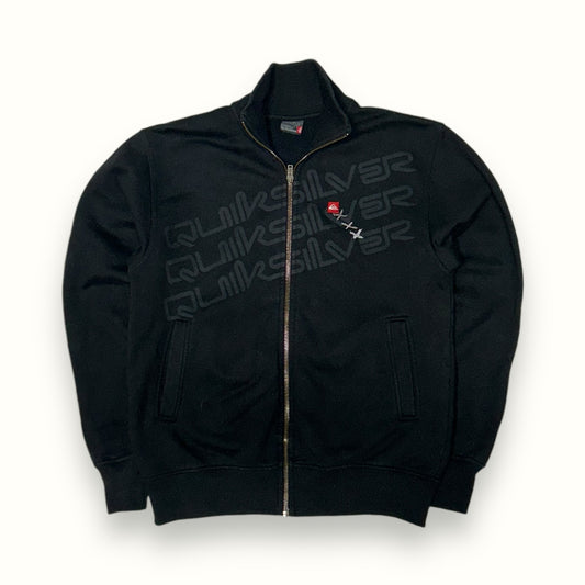 Vintage Quiksilver repeat logo track top (S)