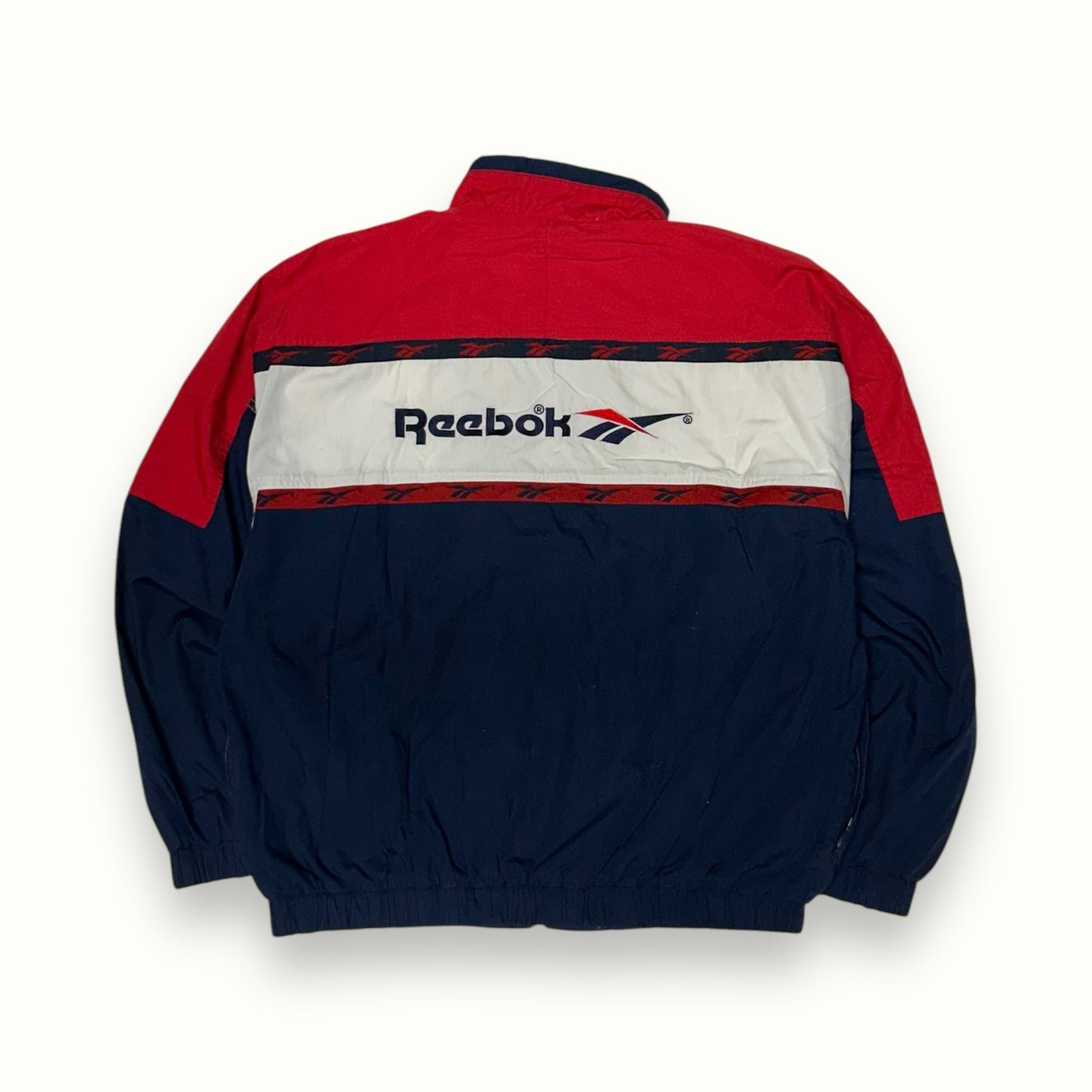 Vintage 90s Reebok spell out track jacket (L)