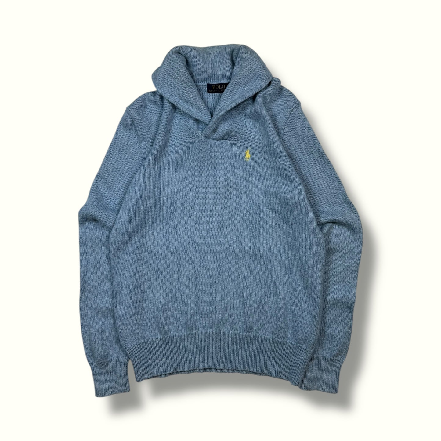 Polo Ralph Lauren shawl neck knit sweater (S)