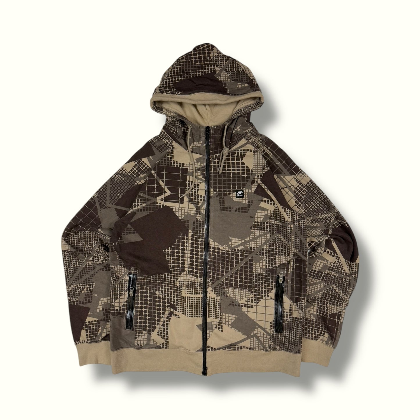 Vintage Nike abstract full zip hoodie (M)