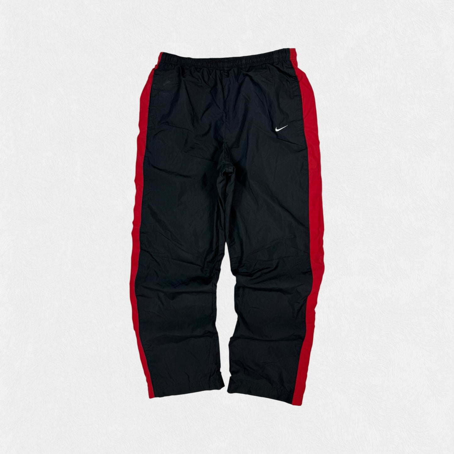 Vintage Nike side stripe baggy track pants (M)