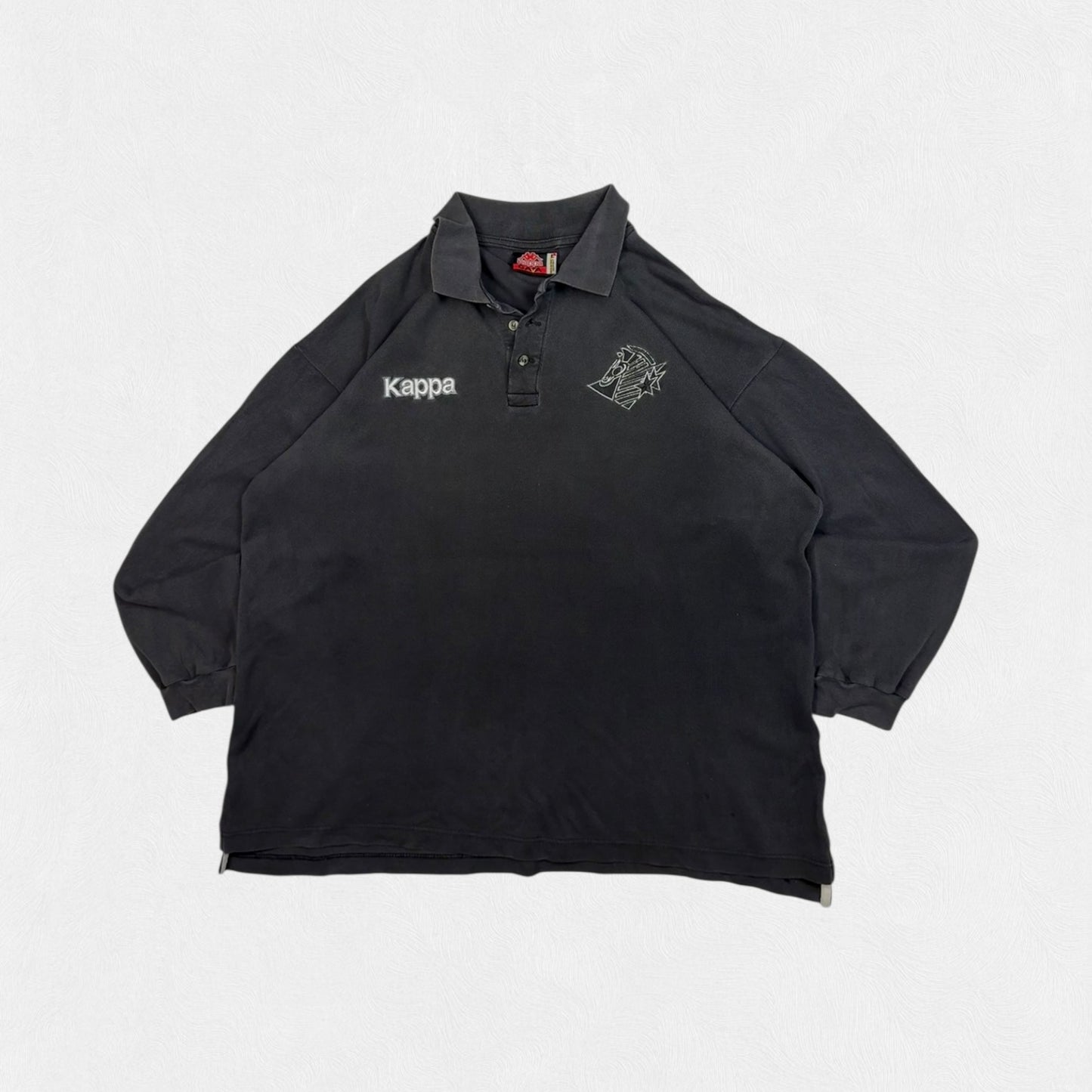 Vintage 90s Juventus Kappa l/s polo shirt (L)