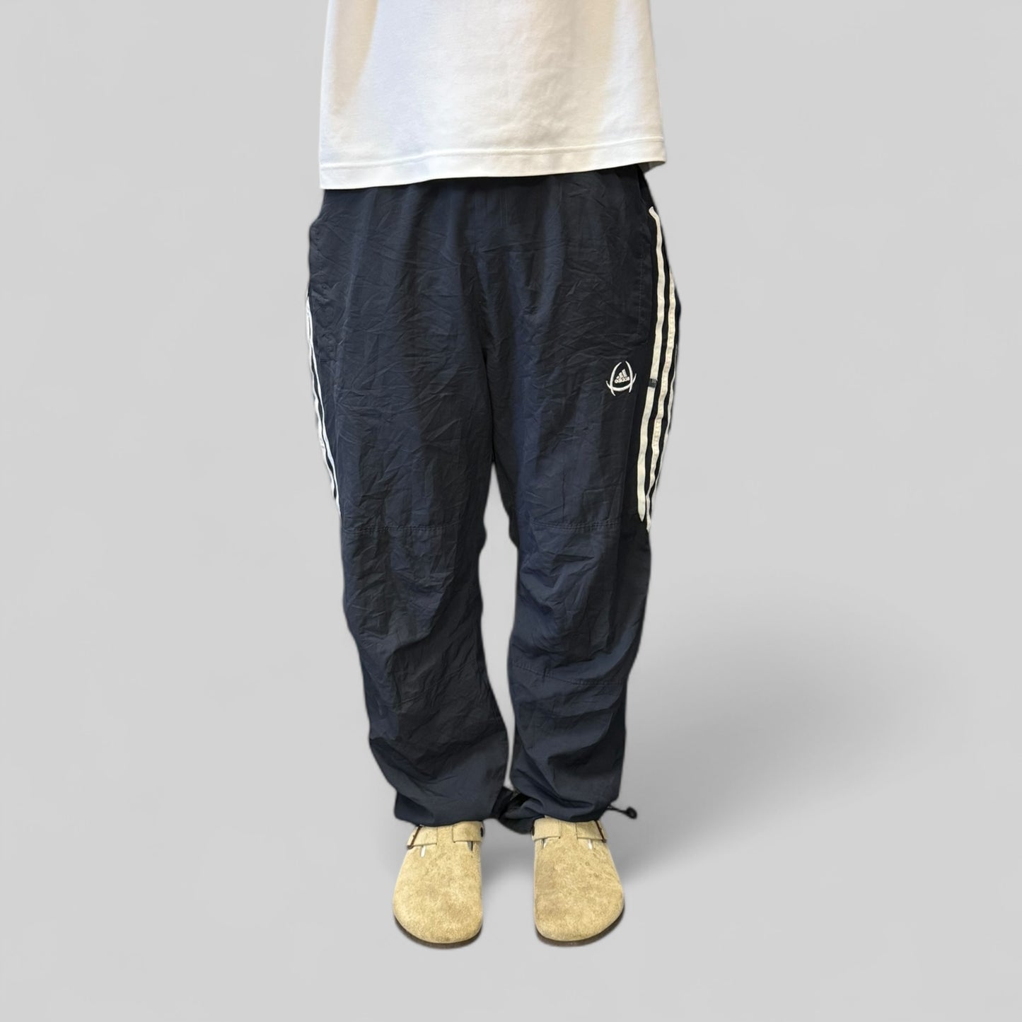 Vintage Adidas football climacool baggy track pants (M)