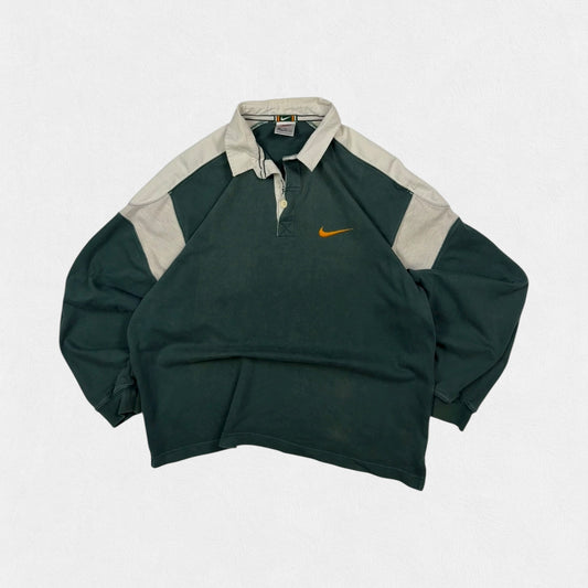 Vintage 90s Nike rugby polo shirt (S)