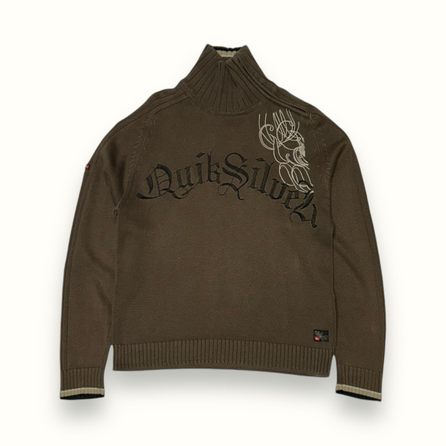 Vintage Quiksilver turtleneck knit sweater (M)