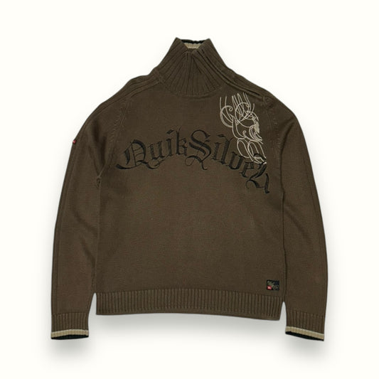 Vintage Quiksilver turtleneck knit sweater (M)