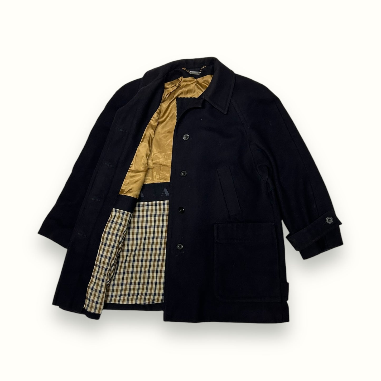 Vintage Aquascutum golf wool coat (M)