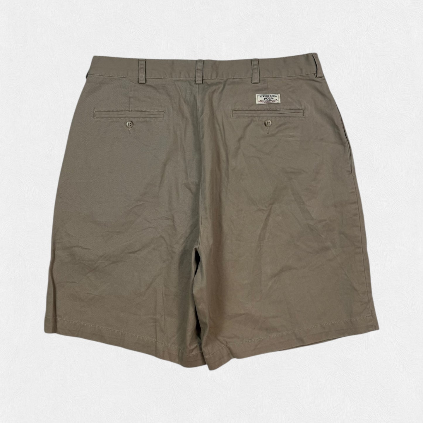 Vintage Polo Ralph Lauren baggy chino shorts (W34)