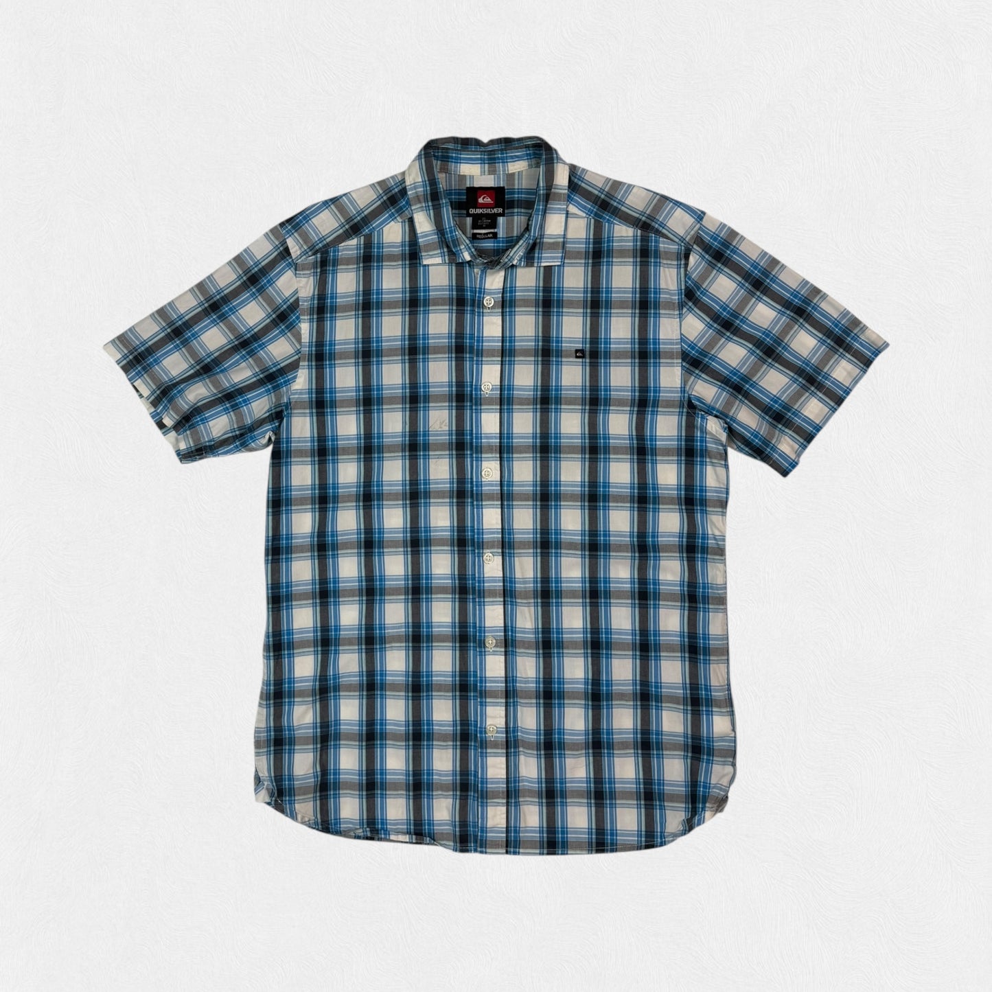 Quiksilver checkered short sleeve shirt (M)