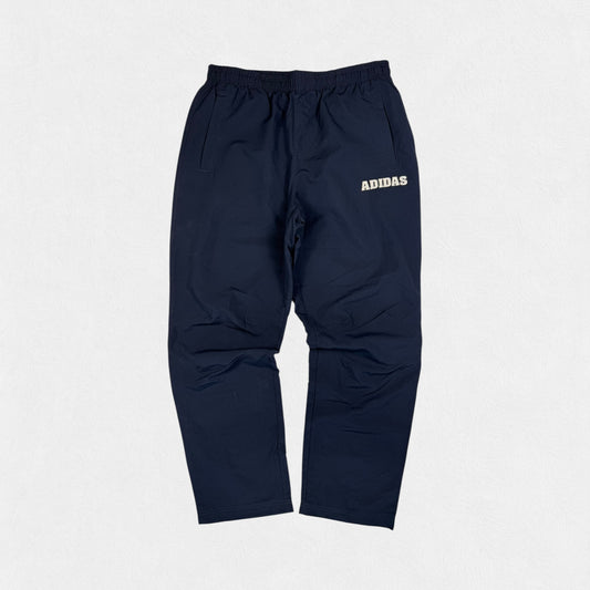 Vintage Adidas spell out baggy track pants (L)