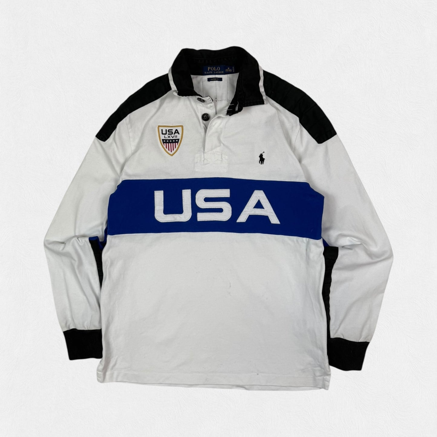 Polo Ralph Lauren USA rugby polo shirt (M)