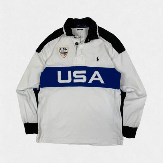 Polo Ralph Lauren USA rugby polo shirt (M)