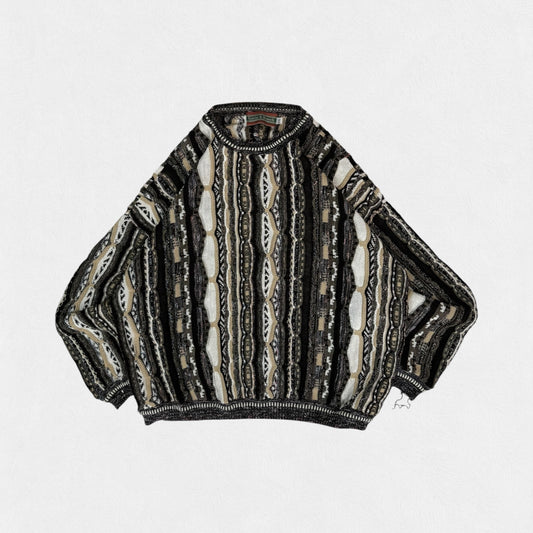 Vintage coogi style knit sweater (L)
