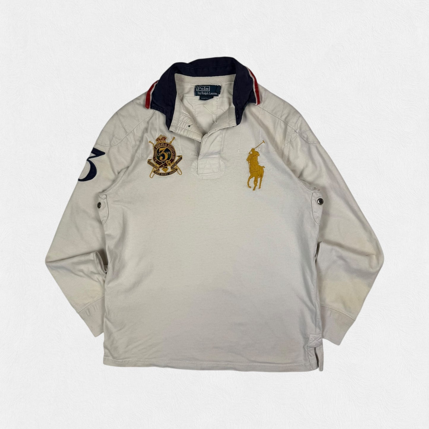 Vintage Polo Ralph Lauren big pony rugby polo shirt (M)