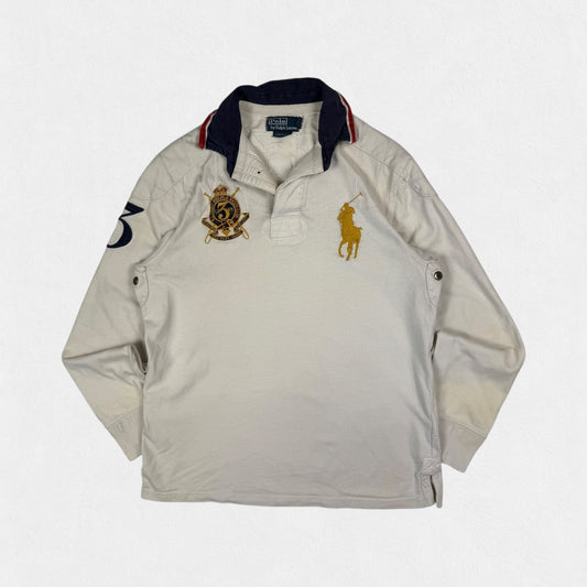 Vintage Polo Ralph Lauren big pony rugby polo shirt (M)