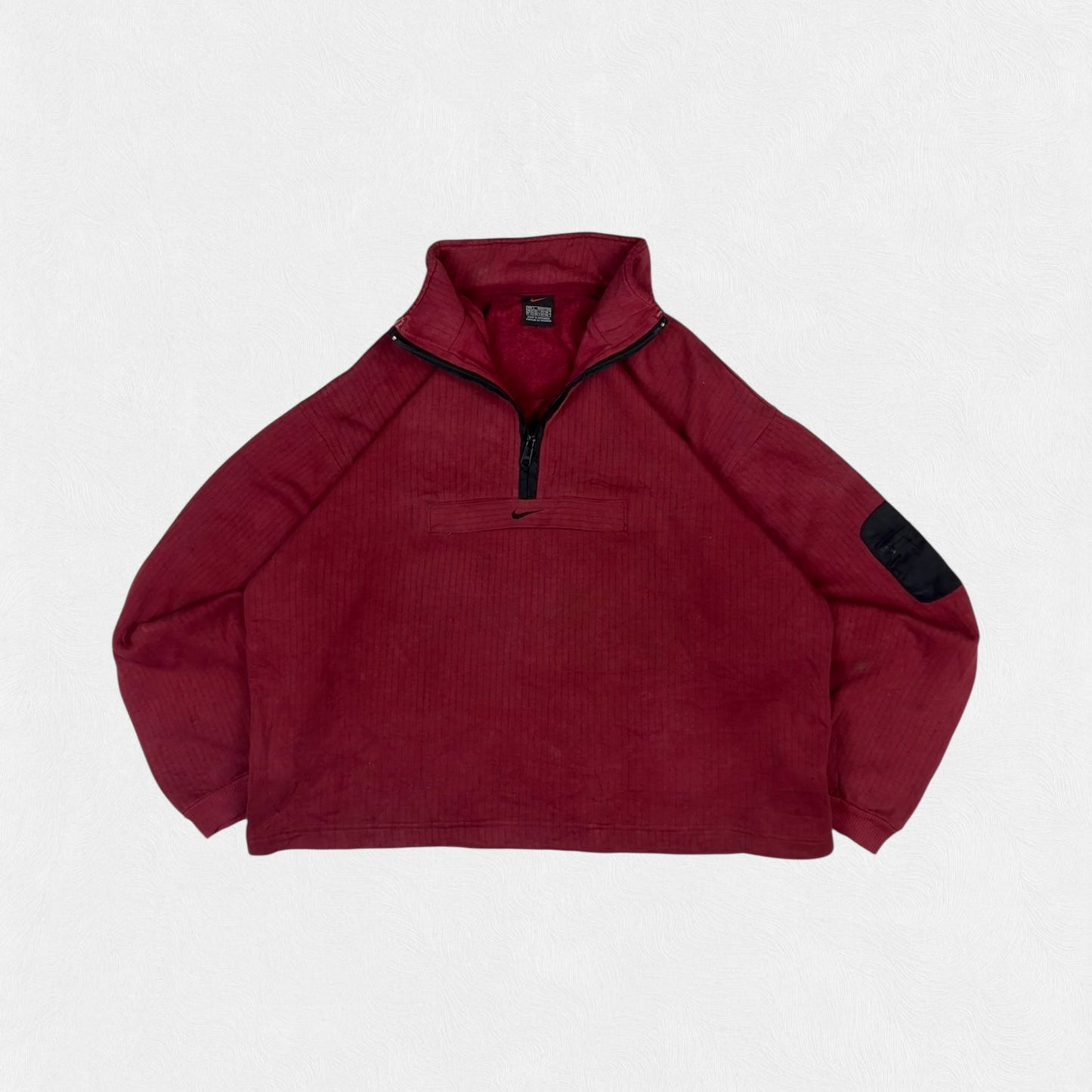 Vintage 90s Nike centre swoosh quarter zip sweatshirt (L)