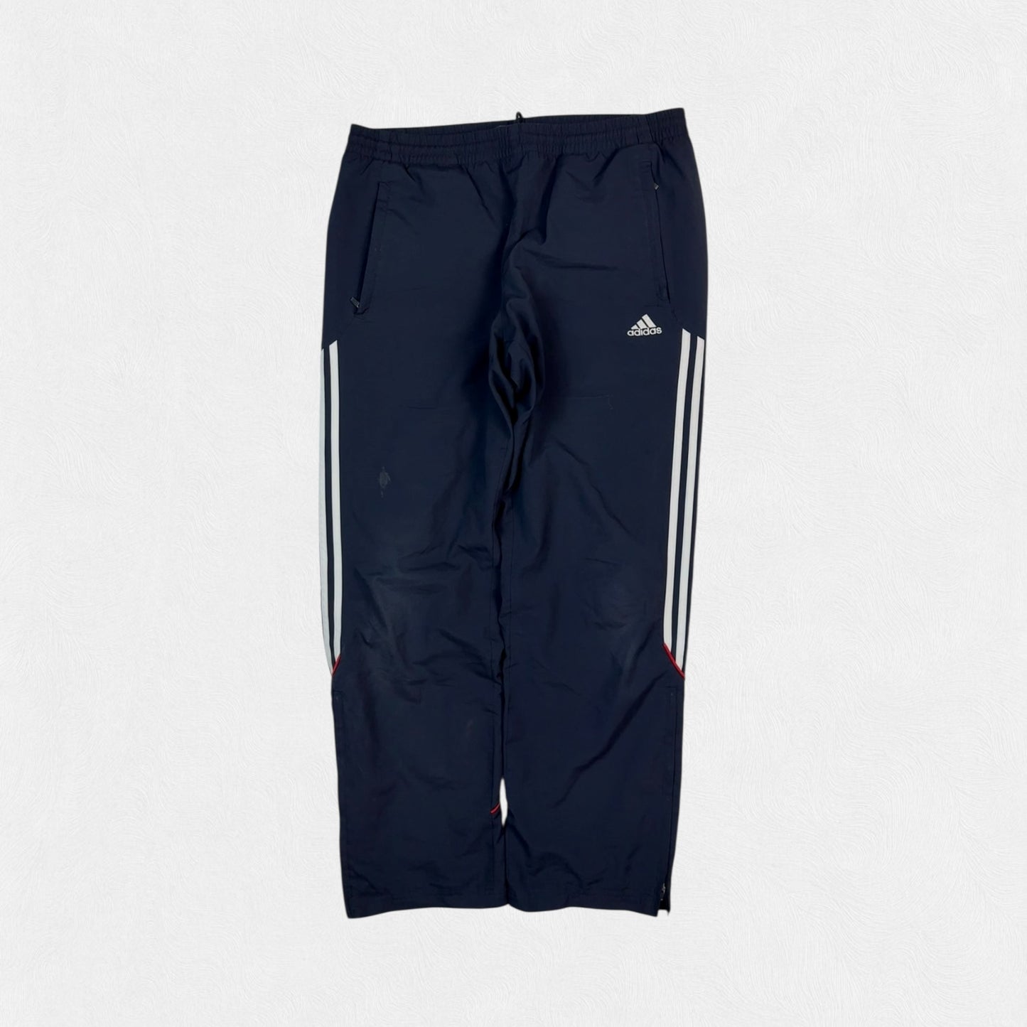 Vintage Adidas side stripe baggy track pants (L)