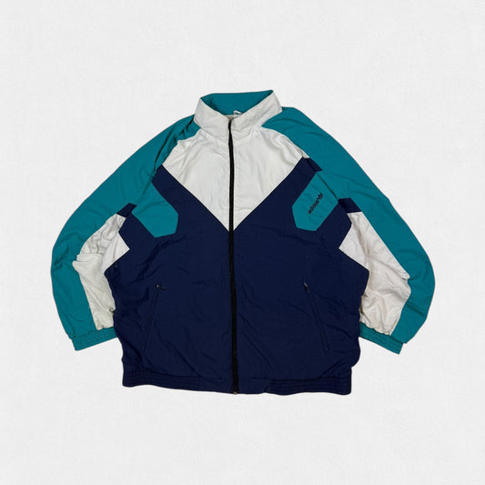 Vintage 90s Adidas originals colour block track jacket (L)