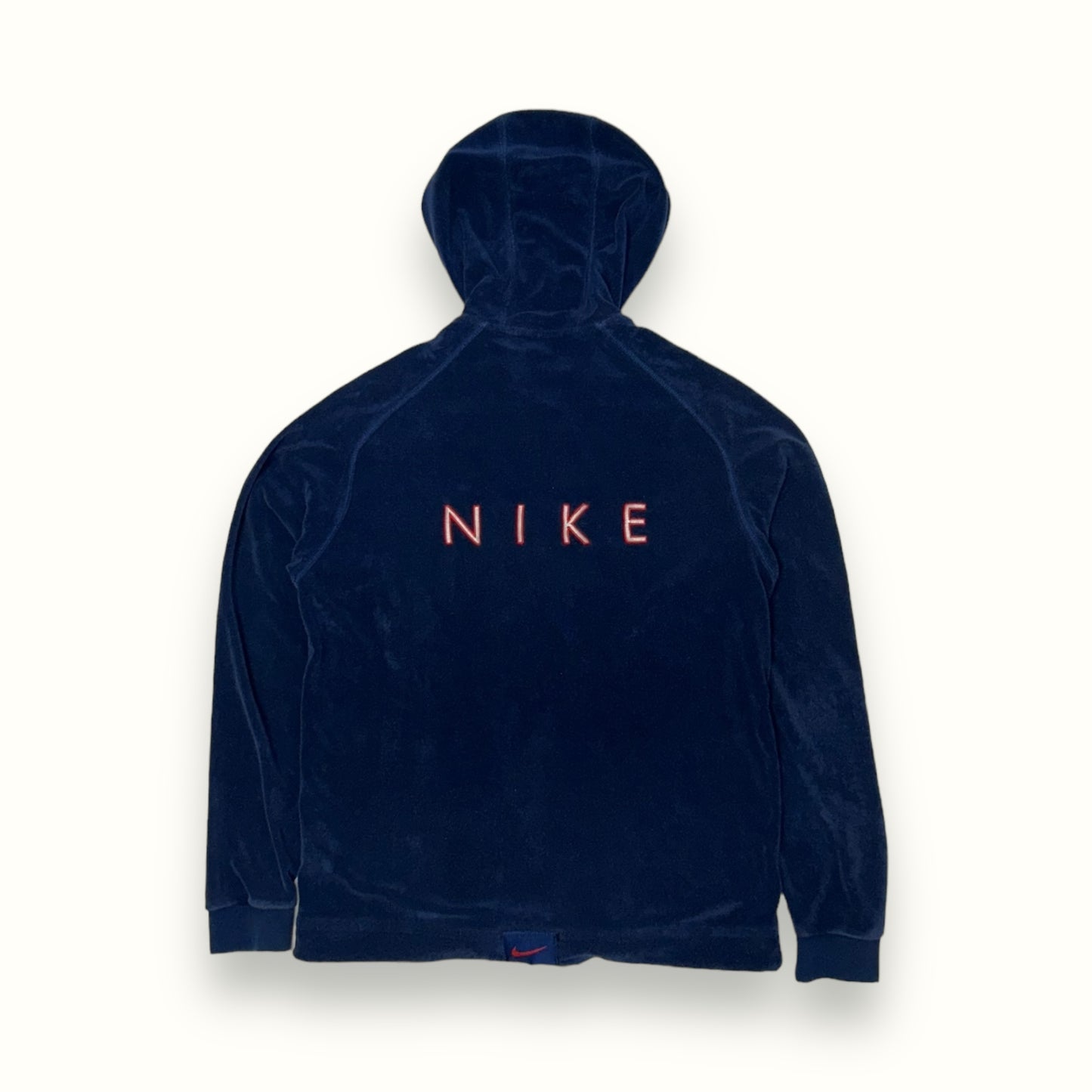 Vintage 90s Nike velour zip up hoodie (S)