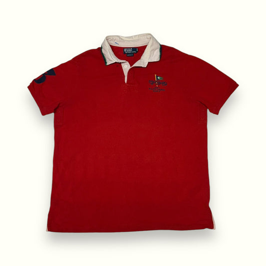 Vintage Ralph Lauren short sleeve rugby polo shirt (XXL)