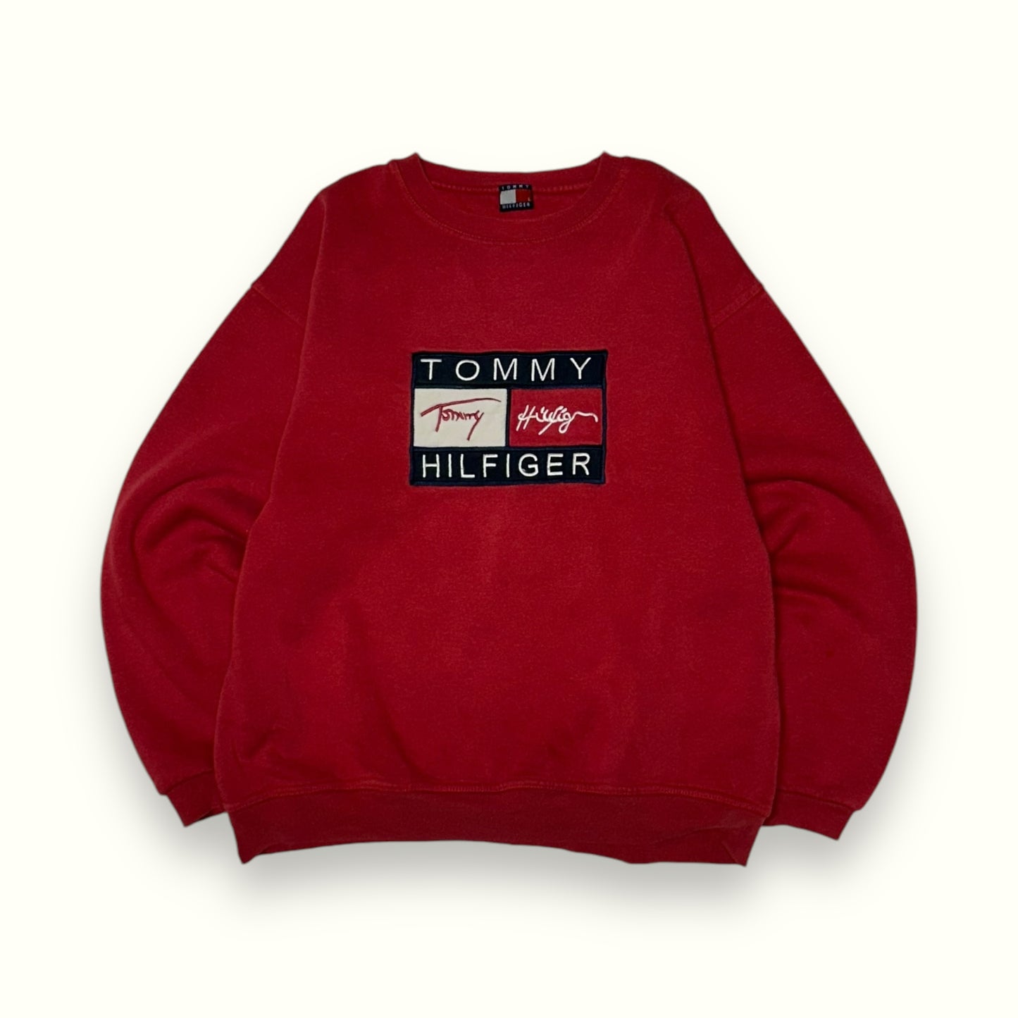 Vintage 90s Tommy Hilfiger big logo sweatshirt (L)
