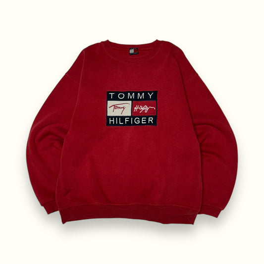 Vintage 90s Tommy Hilfiger big logo sweatshirt (L)