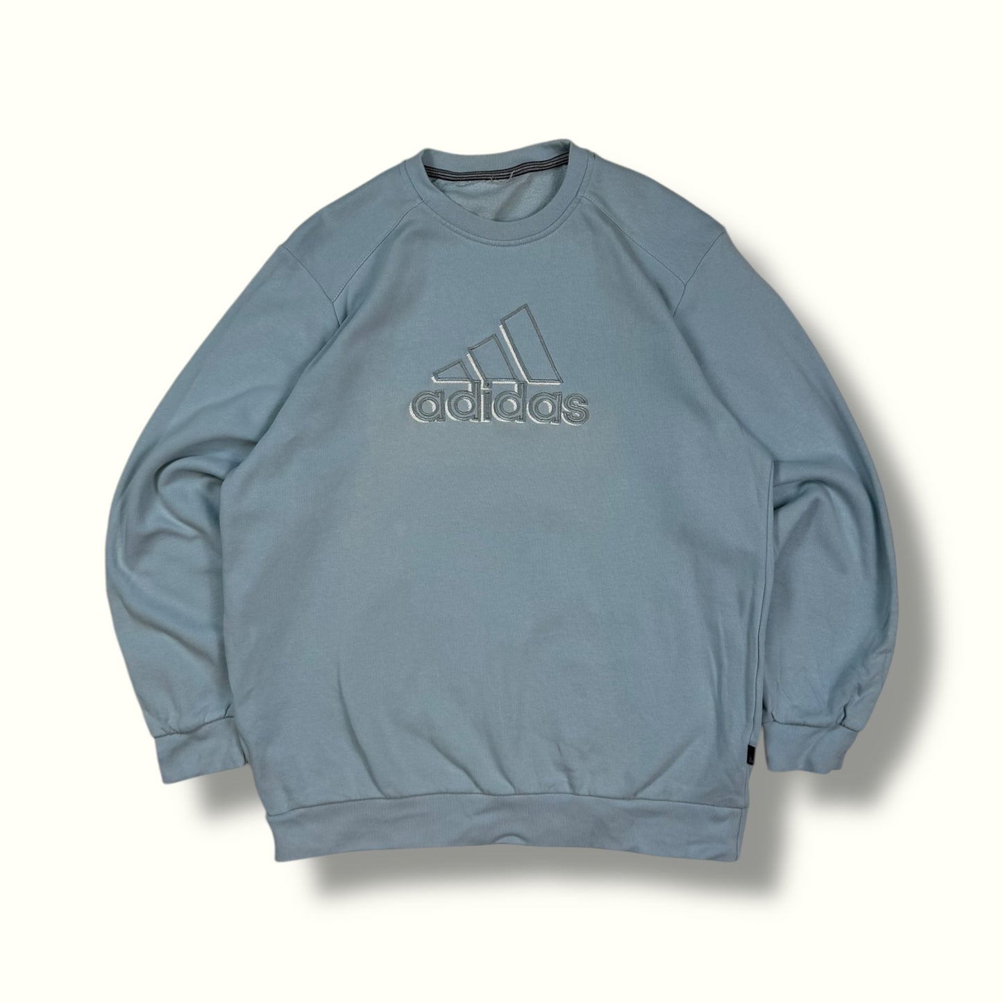 Vintage Adidas big centre logo sweatshirt (M)