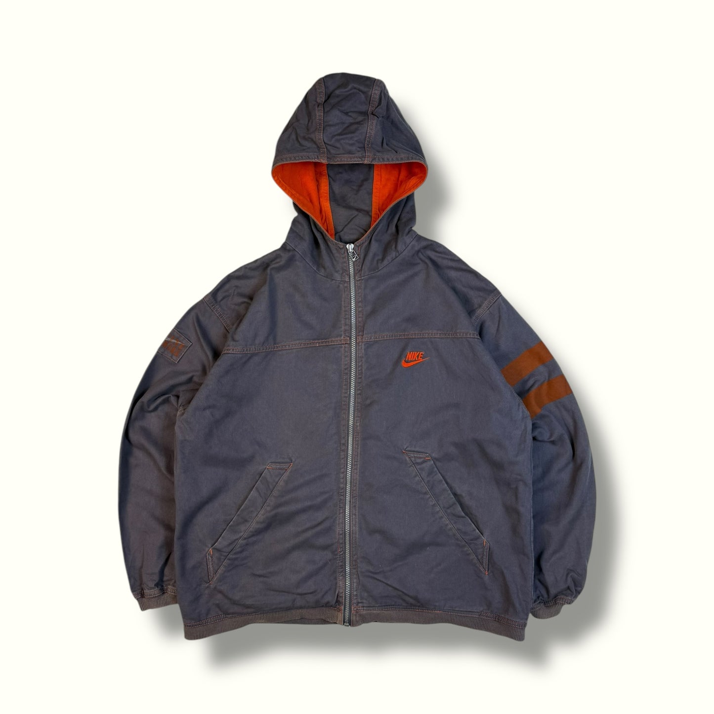 Vintage 90s Nike hooded bomber jacket (M)