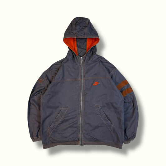 Vintage 90s Nike hooded bomber jacket (M)