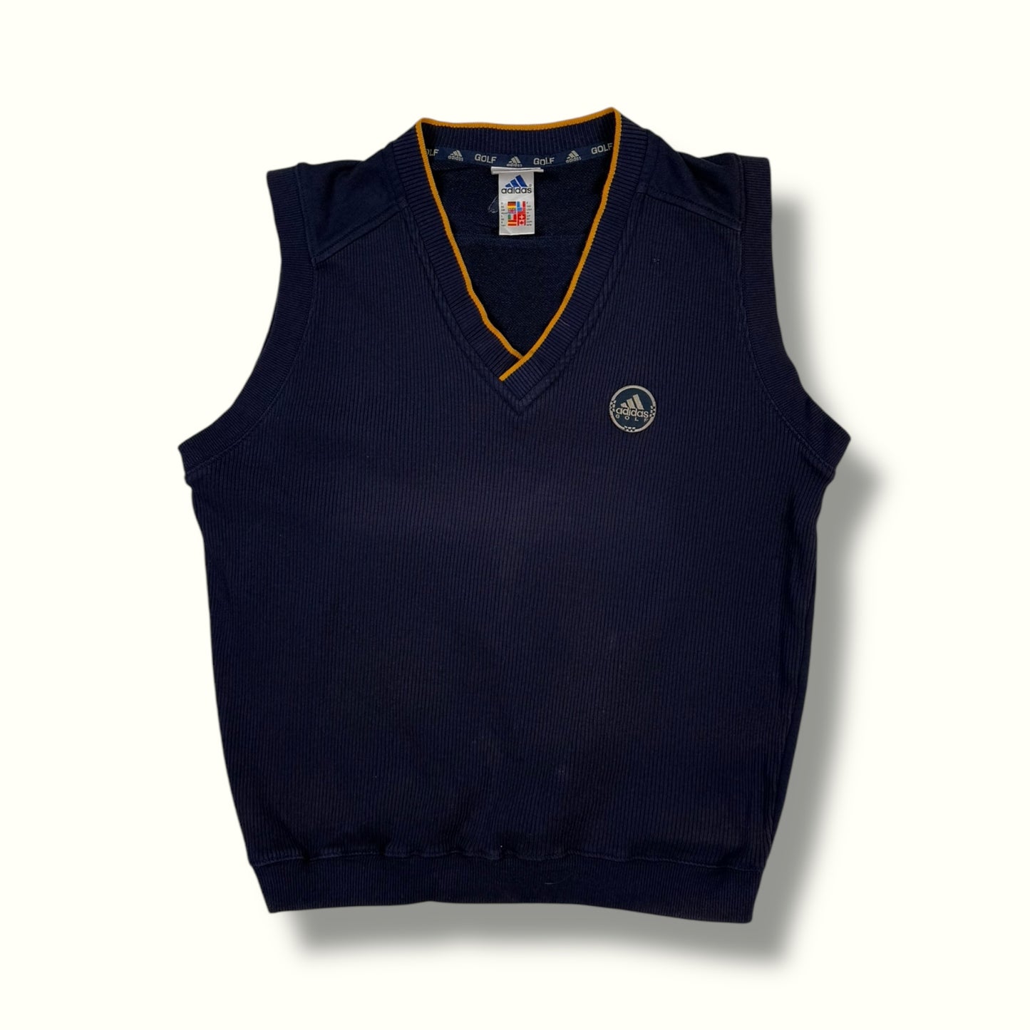 Vintage 90s Adidas golf vest sweatshirt (M)