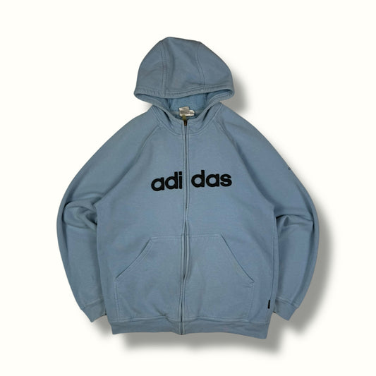 Vintage Adidas spell out full zip hoodie (M)