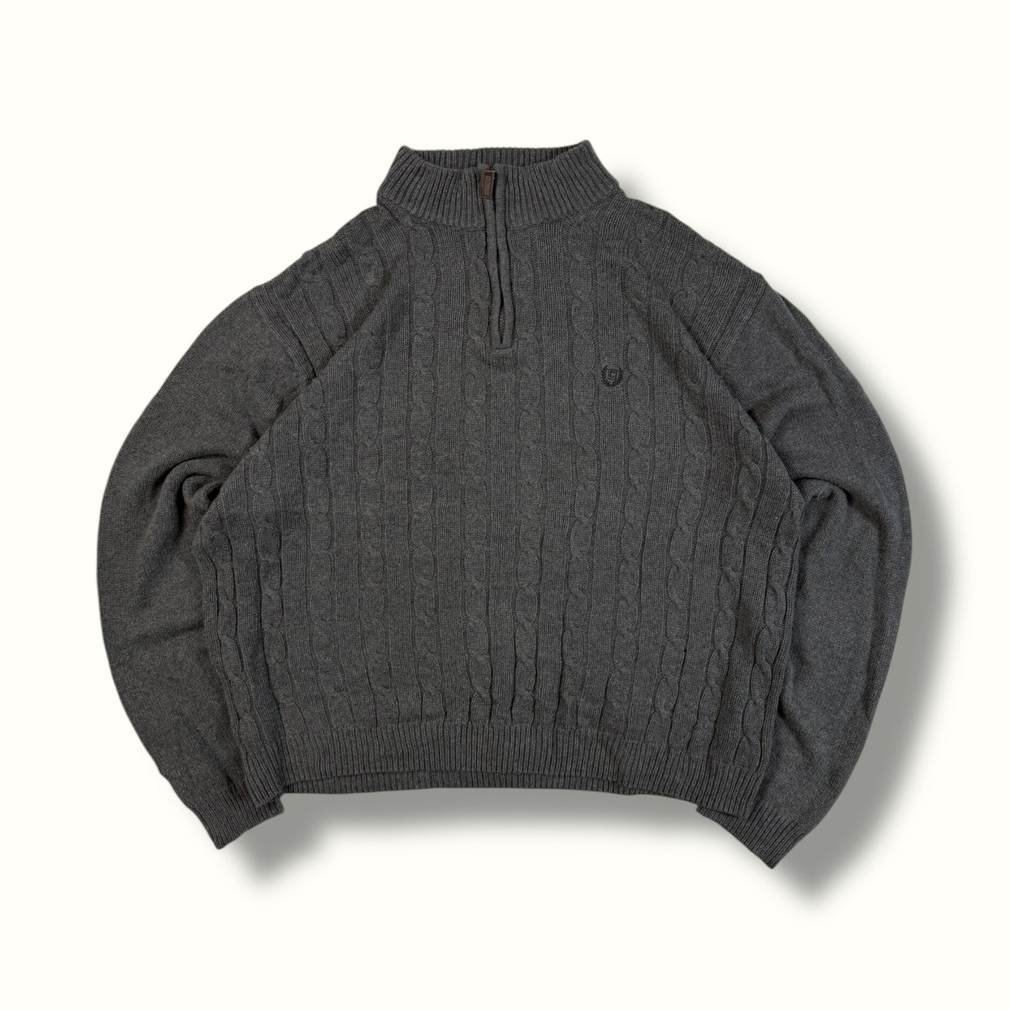 Chaps quarter zip ribbed knit sweater (XL)