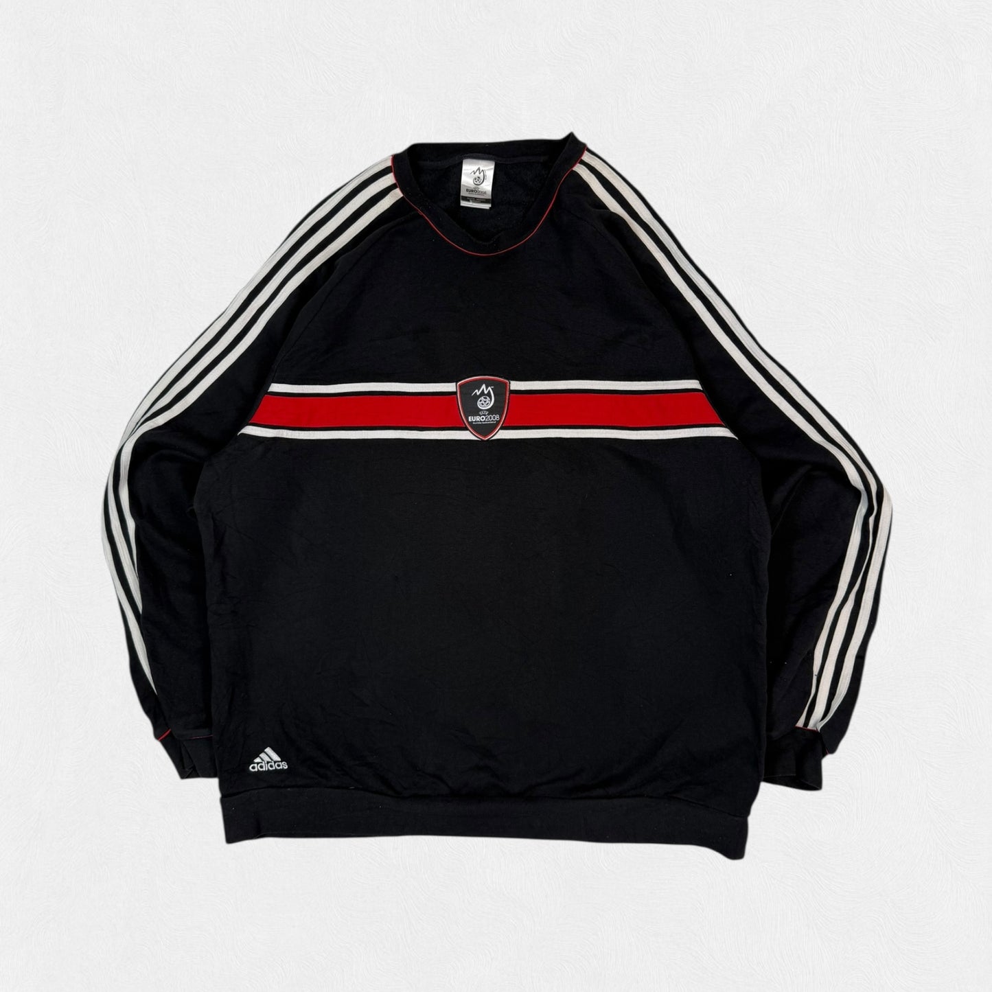 Vintage Adidas Euro 2008 centre logo sweatshirt (XXL)