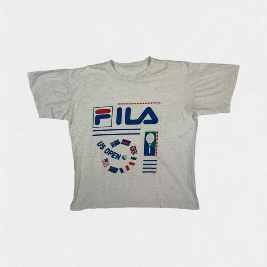 Vintage 90s Fila US open tennis graphic tee (M)