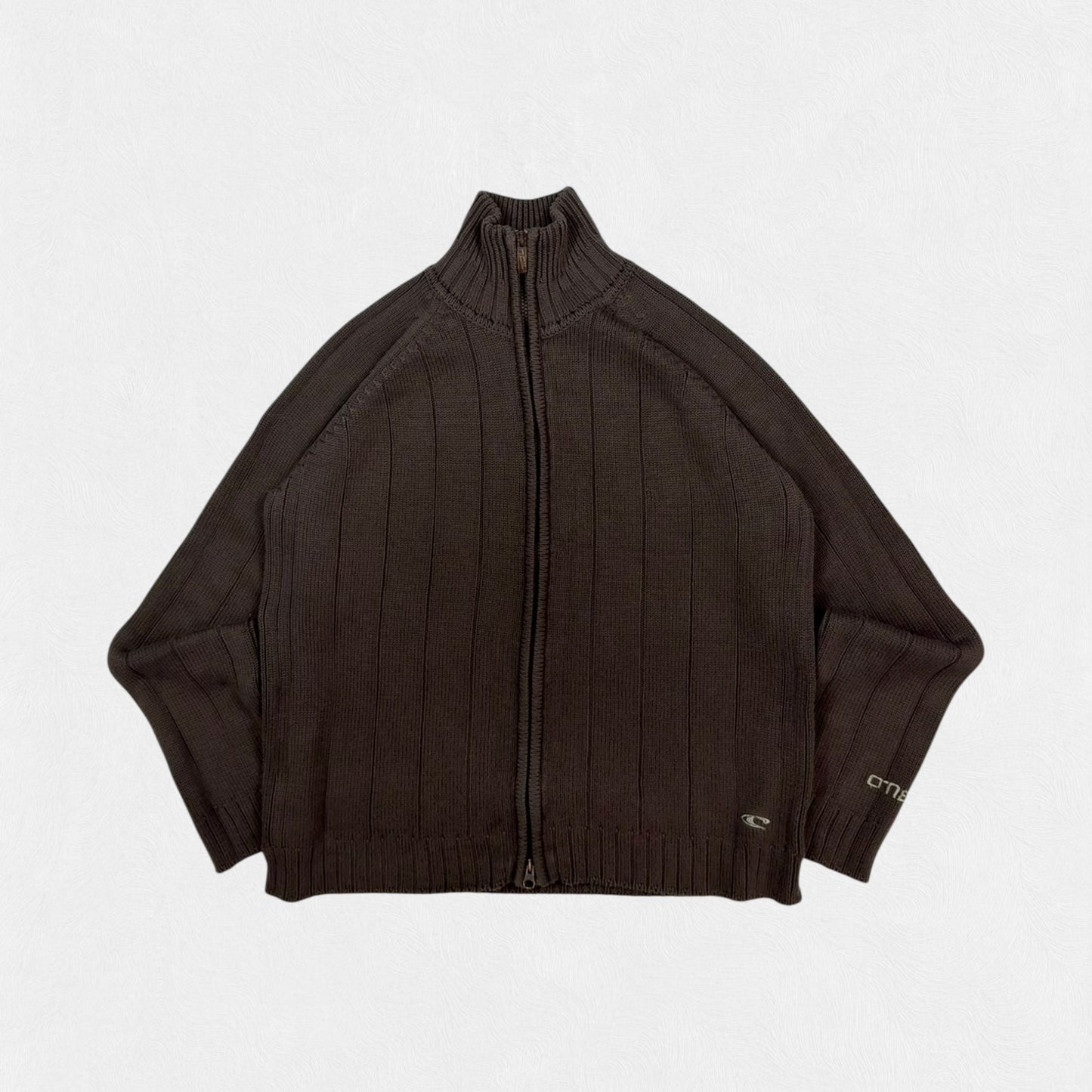 Vintage O'neill full zip knit sweater (L)