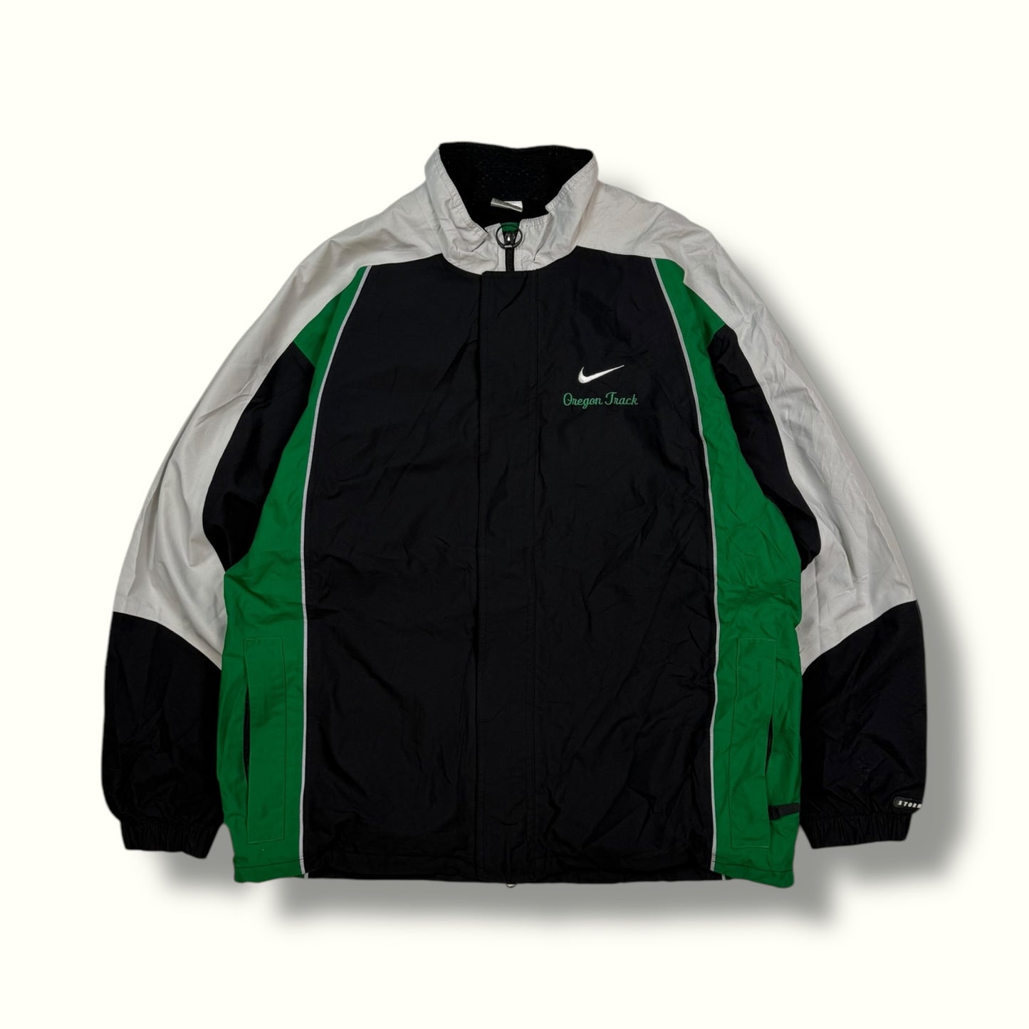 Vintage 90s Nike Oregon track rain jacket (L)