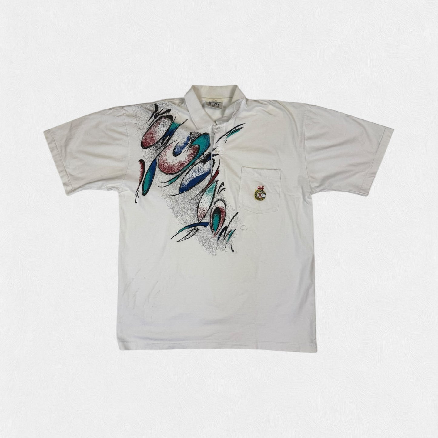 Vintage 90s Hugo Boss golf polo shirt (XL)