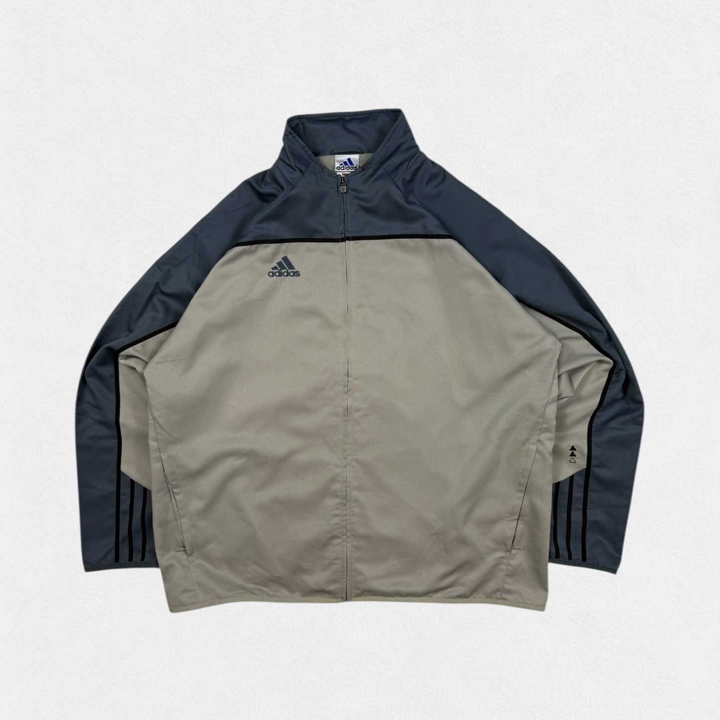 Vintage Adidas colour block track jacket (L)