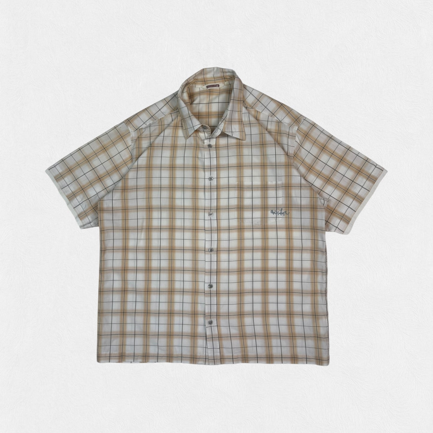 Vintage Quiksilver checkered short sleeve shirt (XL)