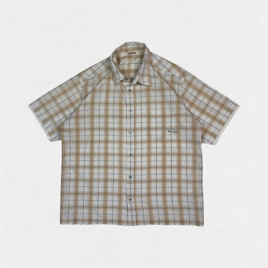 Vintage Quiksilver checkered short sleeve shirt (XL)