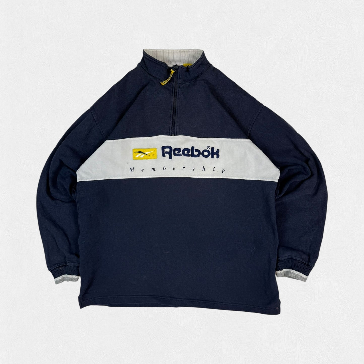 Vintage 90s Reebok membership quarter zip sweatshirt (XL)