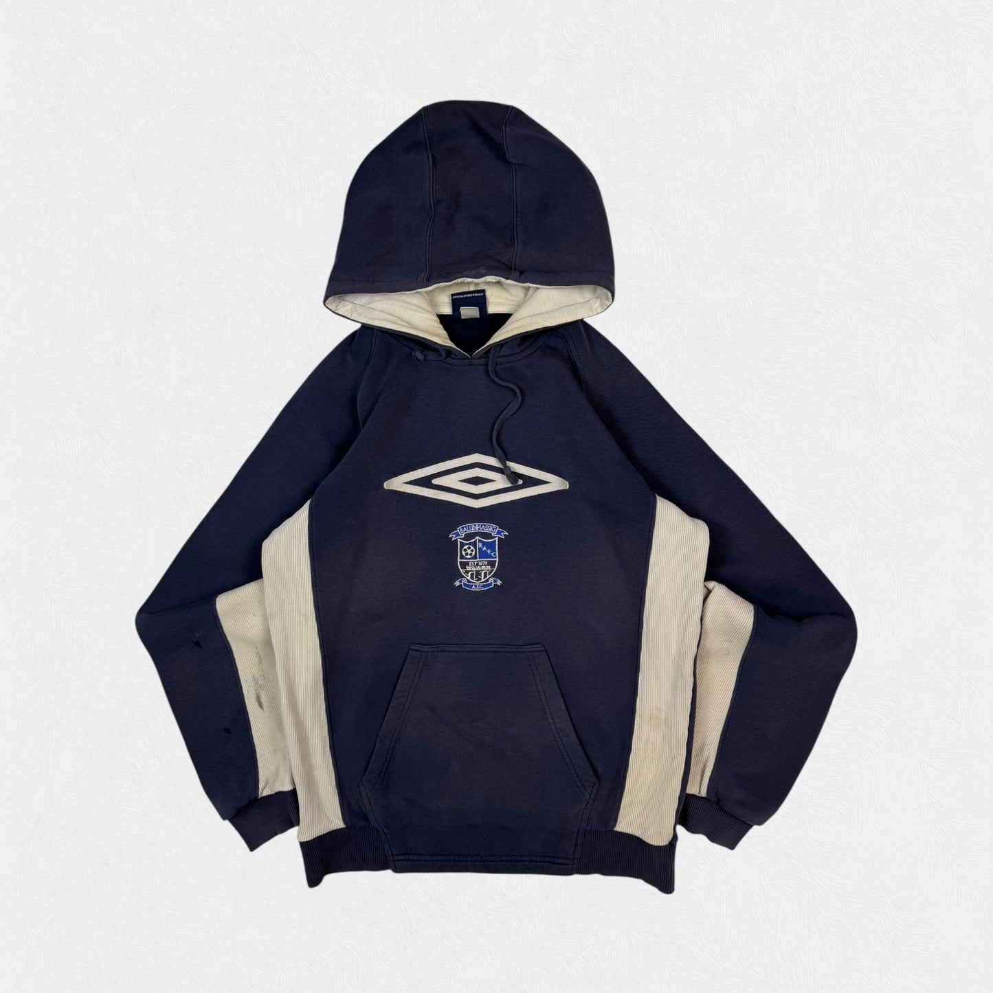 Vintage Umbro football centre logo hoodie (S)