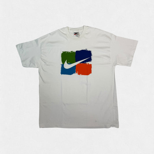 Vintage 90s Nike centre swoosh graphic tee (XL)